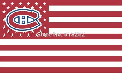 Montreal Canadiens Flag 3x5ft Banner Polyester Ice Hockey Stanley 009 • $15.99