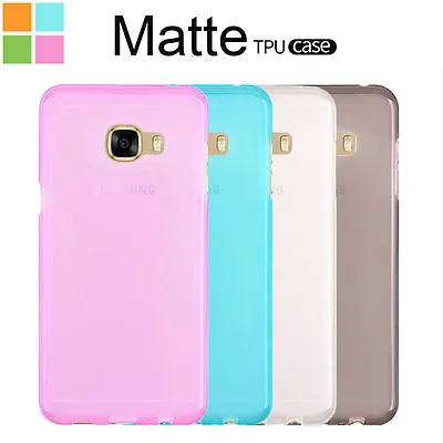 TPU Gel Silicone Soft Matte Jelly Grip Case Back Cover For Samsung Galaxy Models • $3.99