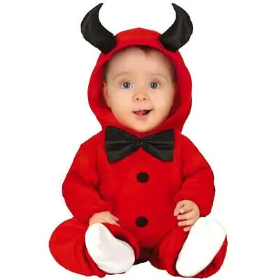 Baby Toddler Devil Costume Halloween Fancy Dress Costume • £14.89