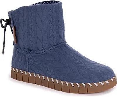 Muk Luks Women's Flexi Hoboken Fashion Boots Water Resistant 8 Twilight 1000106 • $35