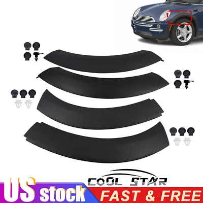 Fit For 2002-2008 Mini Cooper Car Wheel Upper Fender Flares Hood Arch Trim 4 Pcs • $46.99