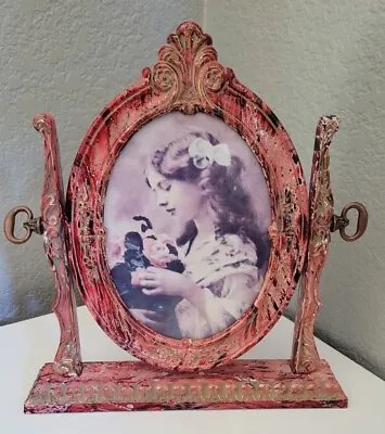 Victorian Style Ornate Oval Swivel Tilt Picture Frame British Design 11  Vintag • $13.51