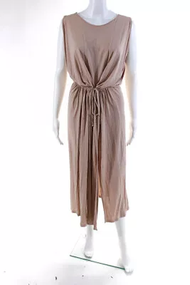 Stella McCartney Women's Sleeveless Double Slit Maxi Dress Pink Size L LL19LL • $19.99