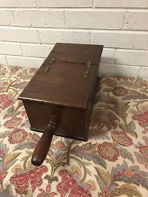 Antique Vtg Wood Ballot Box Fraternal Voting W/marbles Wood 17 X 7 X 5 1/2” • $195