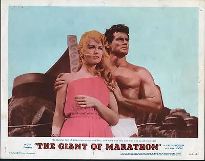 THE GIANT OF MARATHON 11x14 STEVE REEVES/MYLENE DEMONGEOT Orig Lobby Card Poster • $39.99
