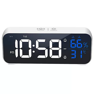 TODO LED Digital Alarm Clock Temperature Display Music Alarm USB Rechargeable... • $29