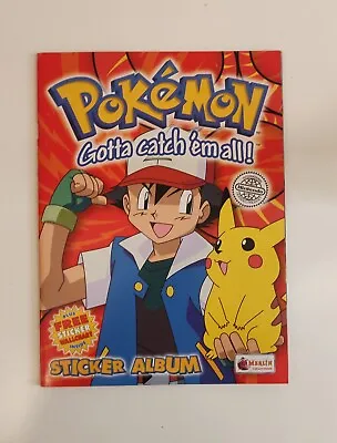 NEW Merlin Topps Pokemon Series 1 Sticker Album Empty + Poster Inside • $24.99