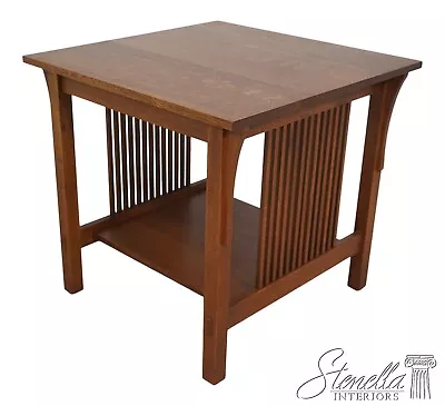 63844EC: STICKLEY Mission Oak Square Prairie Style Lamp Table • $1195