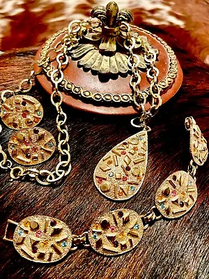 Pristine - Sarah Coventry  Sultana  Vintage Necklace Brac & Earring Set • $89