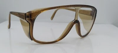 $48.95 • Buy Vintage Willson Spectra Brown Pilot Shield Sunglasses Frames Tunisia