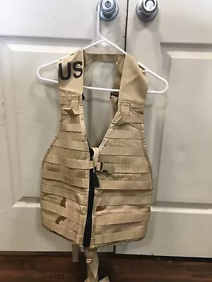 US Army Molle II Fighting Load Carrier Vest FLC LBV Tactical Desert 3 Color DCU • $24.99