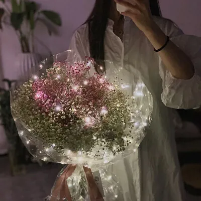 £4.79 • Buy LED Flowers Wrapping Paper Small Lantern String Bouquet Wedding Party DIY Decor