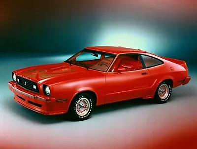 1978 Ford Mustang II King Cobra Red | 24x36 Inch POSTER | Vintage Classic Car • $23.99