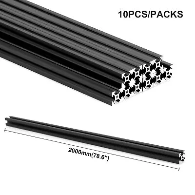 10pcs 2020 Aluminum Extrusion T-Slot EU Standard - 2000mm For CNC DIY 3D Printer • $140.99