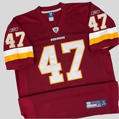 Men’s Chris Cooley #47 Washington Redskins Authentic Reebok NFL Jersey Size 50 • $120