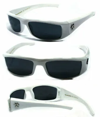 New BioHazard Mens UV400 Sunglasses + Pouch - White BZ1 • $16.71