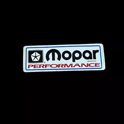 Vintage MOPAR Performance Sticker Decal Dodge Chrysler Plymouth 4.5”x1.5” White • $7.35