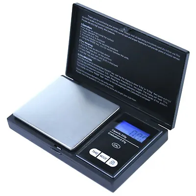 0.01g X 200g Digital Pocket Scale 0.01 Gram Portable Precision Scale CS200-Black • $8.50