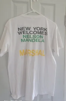  XL T-shirt Printed On The  New York Welcomes Nelson Mandela   Marshal   • $24.99