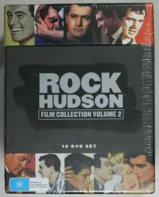 Rock Hudson : Vol 2  Collection (10 DVD Set) Region 4 New Sealed Tracking   • $26.95