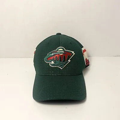 NHL Minnesota Wild Adidas Hat Cap Adjustable / S-M Mesh Hat / Ice Hockey / Clean • $19.95