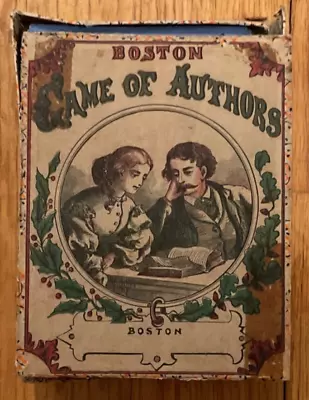 Beautiful Vintage Game - Boston Game Of Authors Card Game • $40