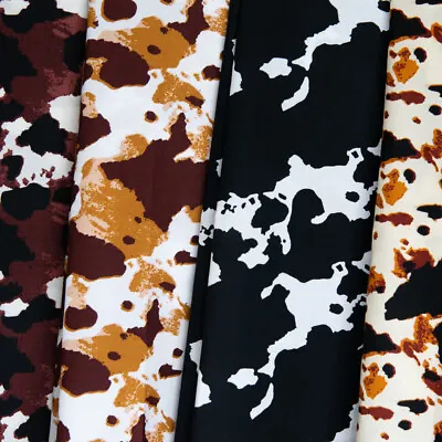 Cow Print Fabric 100% Cotton Farm Animal 58/60  Wide Sold BTY • £9.72