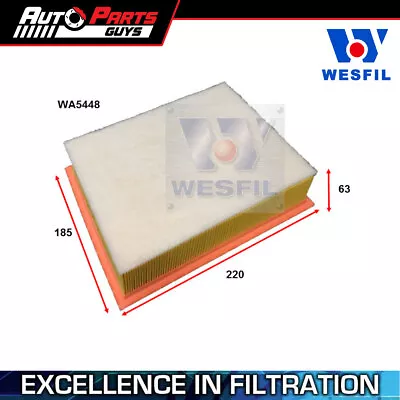 Wesfil Air Filter A2052 Fits LDV G10 1.9L Diesel 2016 - 2024 • $25.99