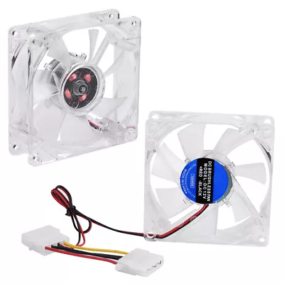 80mm LED Light 12V 4Pin Mute PC Case Cooling Fan Computer Cooler Hot • $7.96