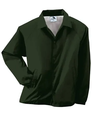 Augusta Sportswear Coach's Nylon Jacket Men's S-3XL 4XL 5XL Water Resistant 3100 • $24.48