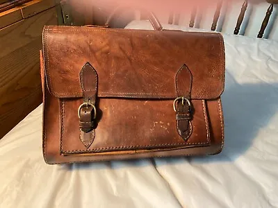 Camel Leather Briefcase • $30