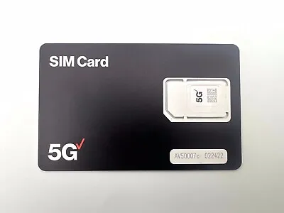 NEW Verizon 3-in-1 Prepaid/Postpaid 4G LTE 5G SIM Card Nano/Micro/Standard Size • $5.99