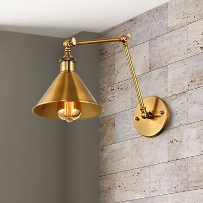 Vintage Adjustable Wall Lamp Swing Arm Wall Sconce Light Wall Picture Light • $54.89