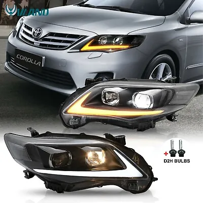 Front Lamps Headlights For 2011-2013 Toyota Corolla LED Clear Projector RH+LH • $199.99