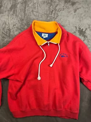 Vintage Izod Lacoste Jacket Adult Medium Re 1/4 Zip Pullover Sweatshirt USA Mens • $42.99