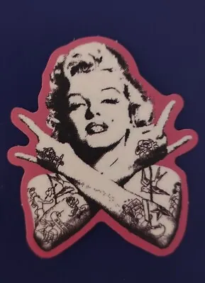 Marilyn Monroe Tattoos Pink Vintage Art Design Punk Fashion Sticker • $4