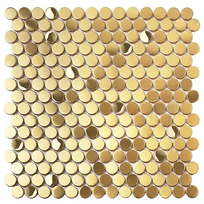 Penny Round Mosaics Tile For Kitchen Bathroom Backsplash Wall Box Of  5 Sheets • $86.76