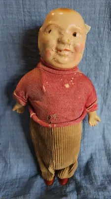 Rare Early 1900's Composition Fatty Arbuckle Or W.C. Fields Wind-up Doll 11 1/2  • $195