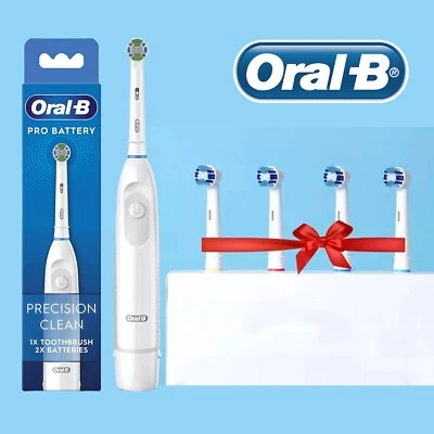 £14.99 • Buy Braun Oral-B Precision Clean Electric Toothbrush Comes With 4x Pcs Brush Heads