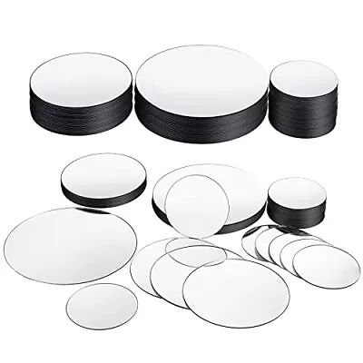 40 Pcs Mini Size Round Mirror Mosaic Mirror For Crafts DIY Projects Supplies • $25.42