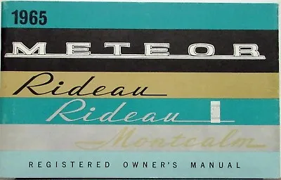 $11.73 • Buy 1965 Mercury Meteor Rideau & 500 Montcalm CANADIAN Owners Manual Original