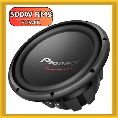 Pioneer 12 Inch Champion Series SVC Car Subwoofer 500W RMS 1600W Max Power 4 OHM • $79.99