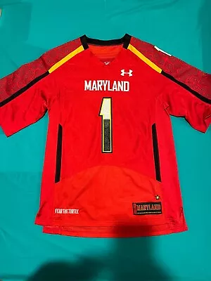 Maryland Terrapins Under Armour NCAA Football Jersey #1 Adult Small • $28