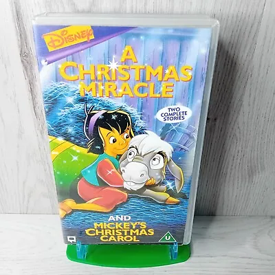 A Christmas And Mickeys Christmas Carol Vhs Tape - Rare Retro Movie Christmas • £15.53