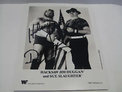 Wwf Legend  Hacksaw  Jim Duggan Autographed Signed 8x10 Photo Coa Free Shipping! • $19.99