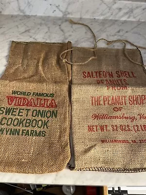 2 Feed Bags Onions Peanuts Wynn Farms And Williamsburg VA • $22