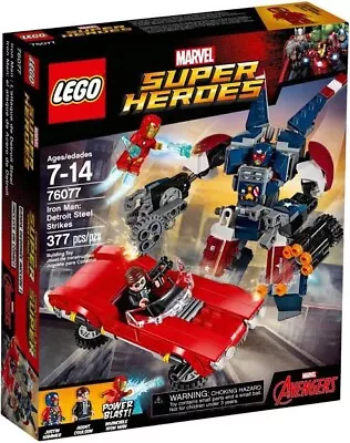 Lego 76077 Marvel Super Heroes Iron Man Detroit Steel Strikes BNISB Brand New • $150