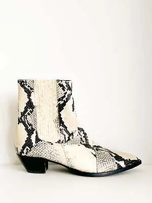 $214.70 • Buy DOF Studios Frida Snakeskin Effect Ankle Boots