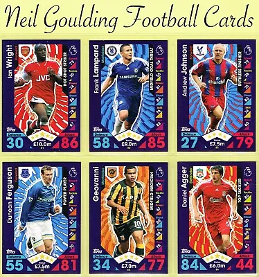 Topps MATCH ATTAX 2016-17 ☆ PREMIER LEAGUE - LEGENDS ☆ Cards #S1 To #S16 • £1.99