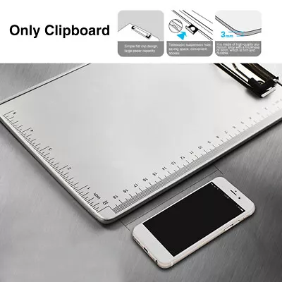 A5 Writing Pad Home Clipboard Folder Aluminum Alloy School Non Slip Practical • £8.56